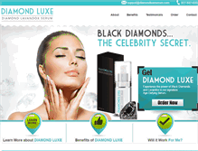 Tablet Screenshot of diamondluxeserum.com